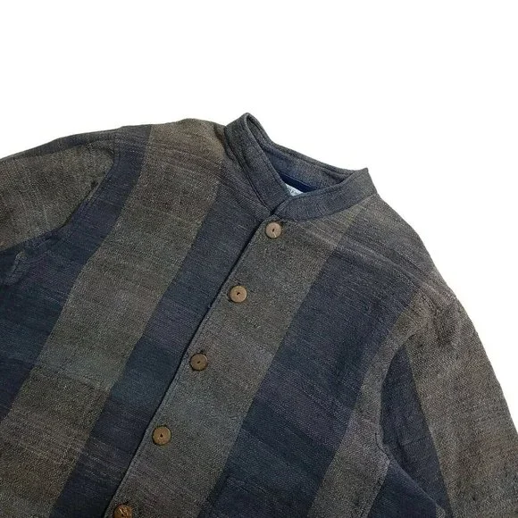 SOLD - Yasuko Kurisaka 1990s (L-XXL) Woven Cardigan Kimono - Picture 2 of 9